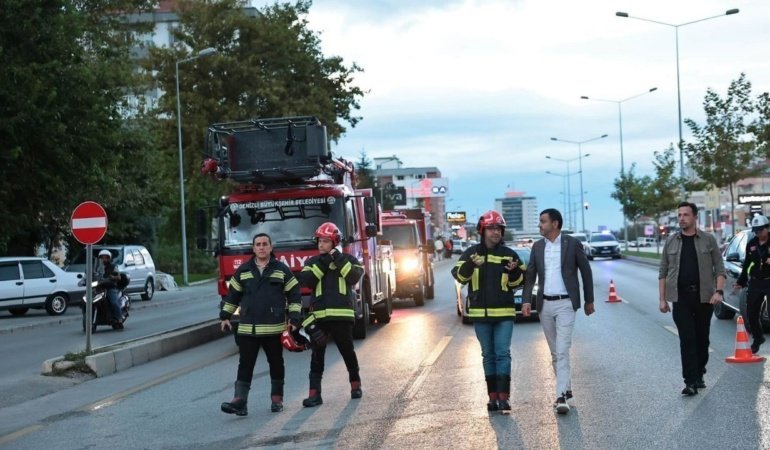 Başkan Çavuşoğlu'ndan akaryakıt istasyonuna geçmiş olsun ziyareti