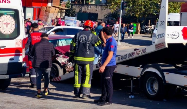 Denizli'de kırmızı ışık ihlali az kalsın can alıyordu
