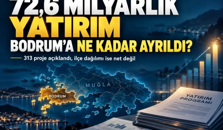 Muğla’nın 72,6 Milyarlık Yatırımı: Bodrum’a Ne Kadar Ayrıldı?